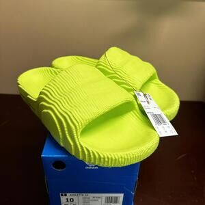 New Adidas ADILETTE 22 Slides Solar Yellow Sandals HP6523 Men's Size 10 Or 11